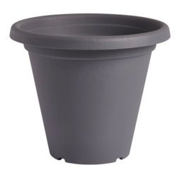 Round Plant Pot Charcoal 20cm - image 1