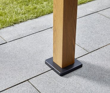 Royce Cube Gazebo With LED Wood Finish 3.6x4m - image 4