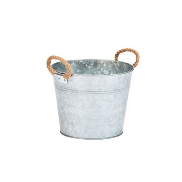 Rustic Rope Handled Planter 9" - image 1