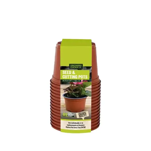 Seed & Cutting Pots 10.5cm 15Pk - image 1