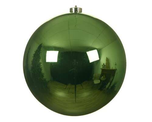 Shatterproof 20cm Bauble (Mistletoe Green)