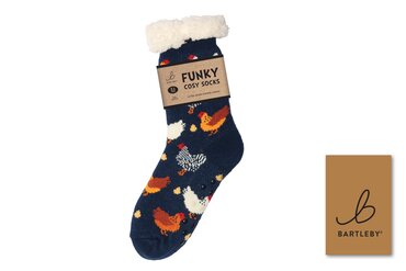 Sherpa Sock Colurful Chicken (4-7)