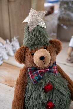 Sitting Christmas Tree Bear (Large) - image 2