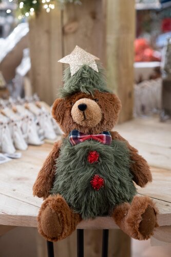 Sitting Christmas Tree Bear (Small) - image 1