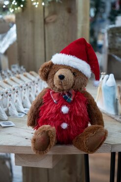 Sitting Santa Bear (Small) - image 1