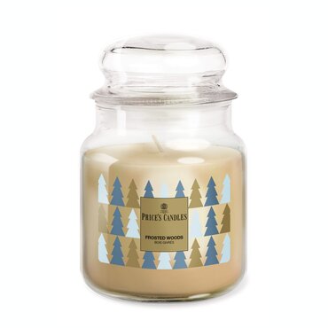 Small Candle Jar Frosted Woods