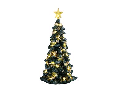 Snowy Christmas Tree Clear Light