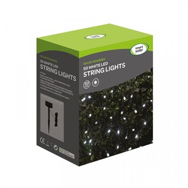 Solar 50 White LED Light String - image 1