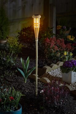 Solar Bamboo Flaming Torch