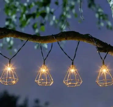 Solar Caged Stringlights