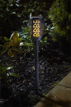 Solar Compact Flaming Torch Black 4pack - image 2