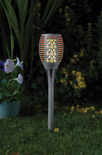 Solar Compact Flaming Torch  Slate Grey - image 1