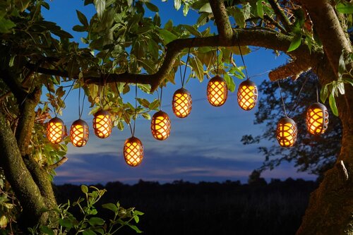 Solar Cool Flame String Lights Set of 10 - image 1