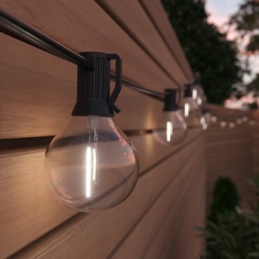 Solar Falmouth Festoon x 25 with Leaf Panel