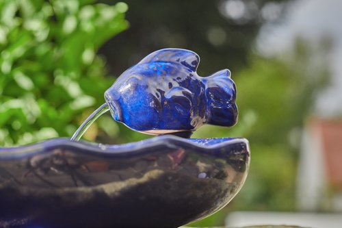 Solar Fountain Solar Ceramic Fish - image 3