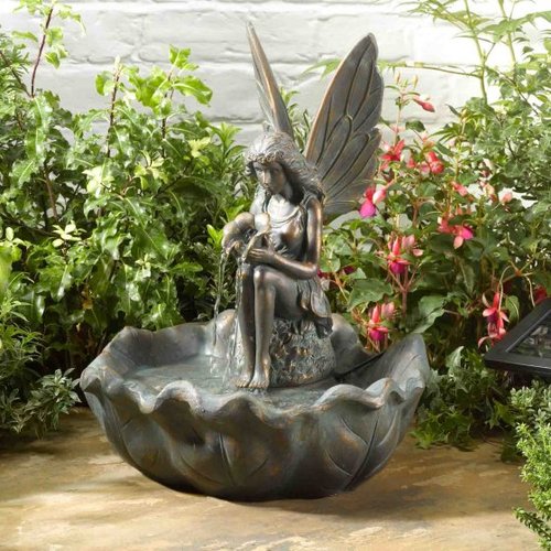 Solar Fountain Water Fairy Leaf - image 2