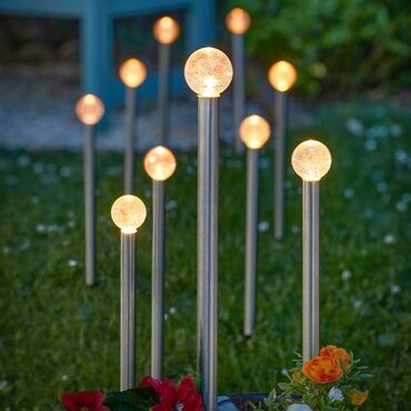 Solar GlowBalls Warm White Set of 10 - image 2