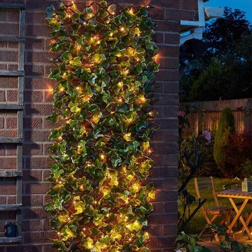 Faux Solar In-Lit Ivy Trellis 50 LED - image 1