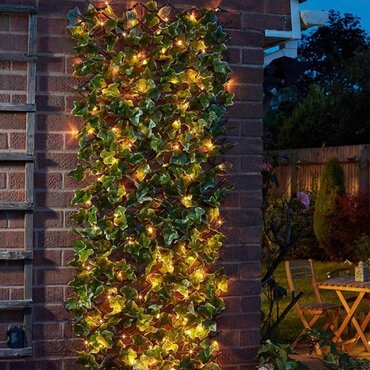 Faux Solar In-Lit Ivy Trellis 50 LED - image 1