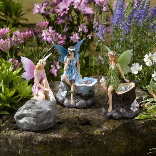 Solar Powered Garden Fairy Spotlight - image 1