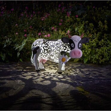 Solar Silhouette Daisy Cow - image 1