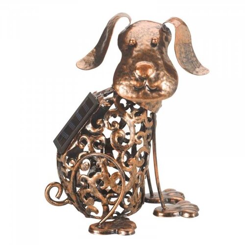 Solar Silhouette Dog Metal Light - image 2