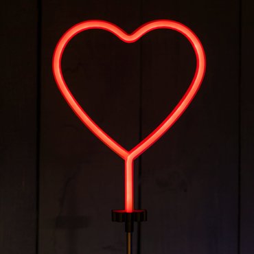 Solar Urban Neon Light Heart