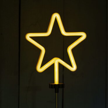 Solar Urban Neon Light Star