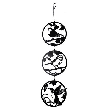 Spinner Trio Black Bird Silhouette