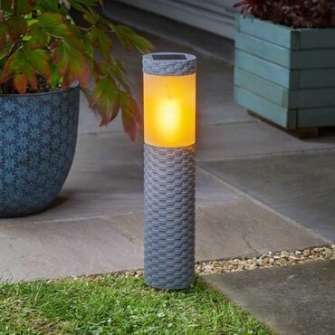 Stake Light Solar Flaming Bollard - image 1