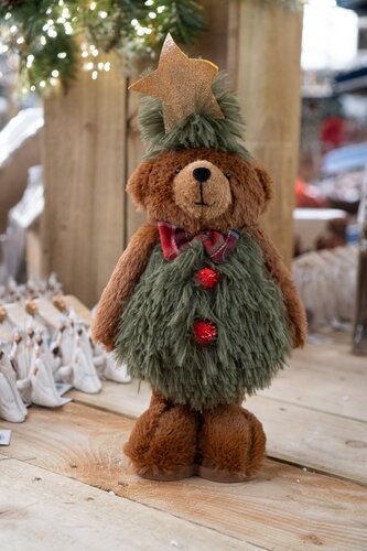 Standing Christmas Tree Bear (Small) - image 1