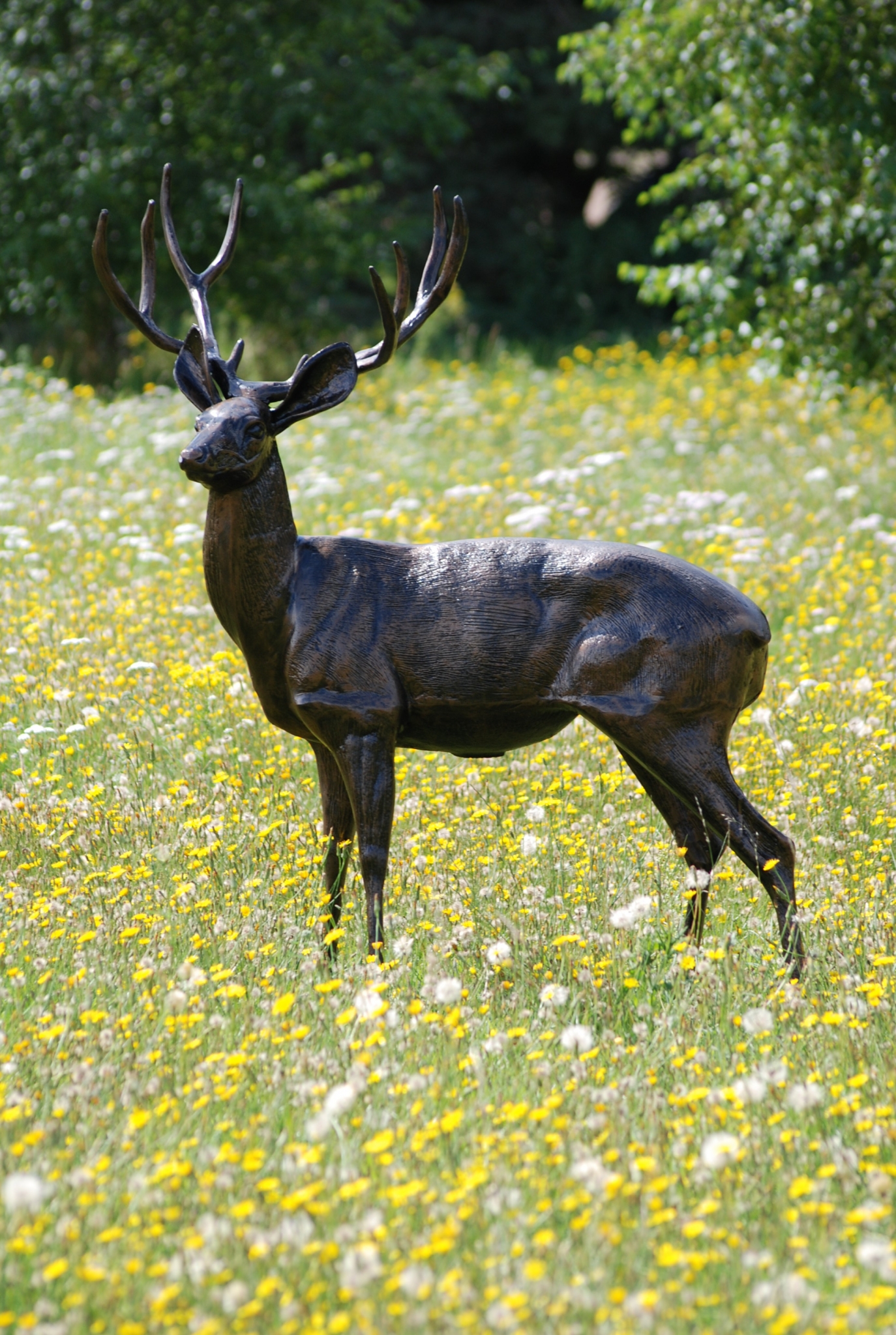 Standing Stag Statue Stewarts Garden Centre