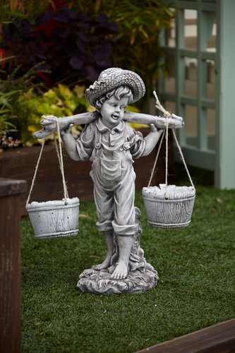 Statue Boy With Basket 60cm - image 1