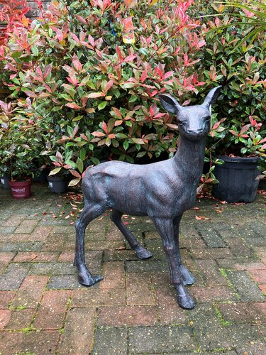 Statue Deer Doe Elegant