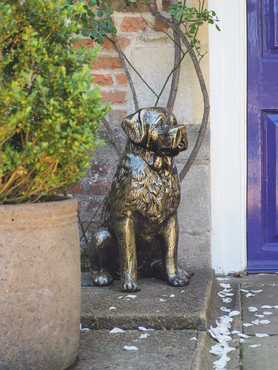 Statue Dog St Bernard Puppy