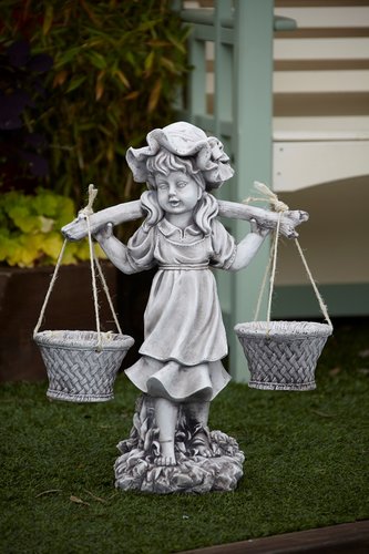 Statue Girl With Basket 60cm - image 1