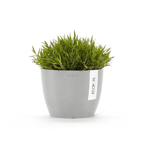 Stockholm Eco Pot White Grey 16cm - image 2