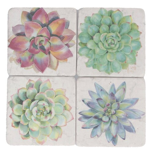 Succulents Resin Coaster