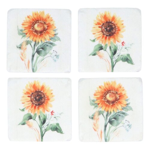 Sunflower Resin Coaster