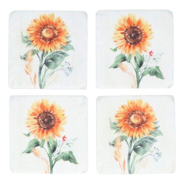 Sunflower Resin Coaster
