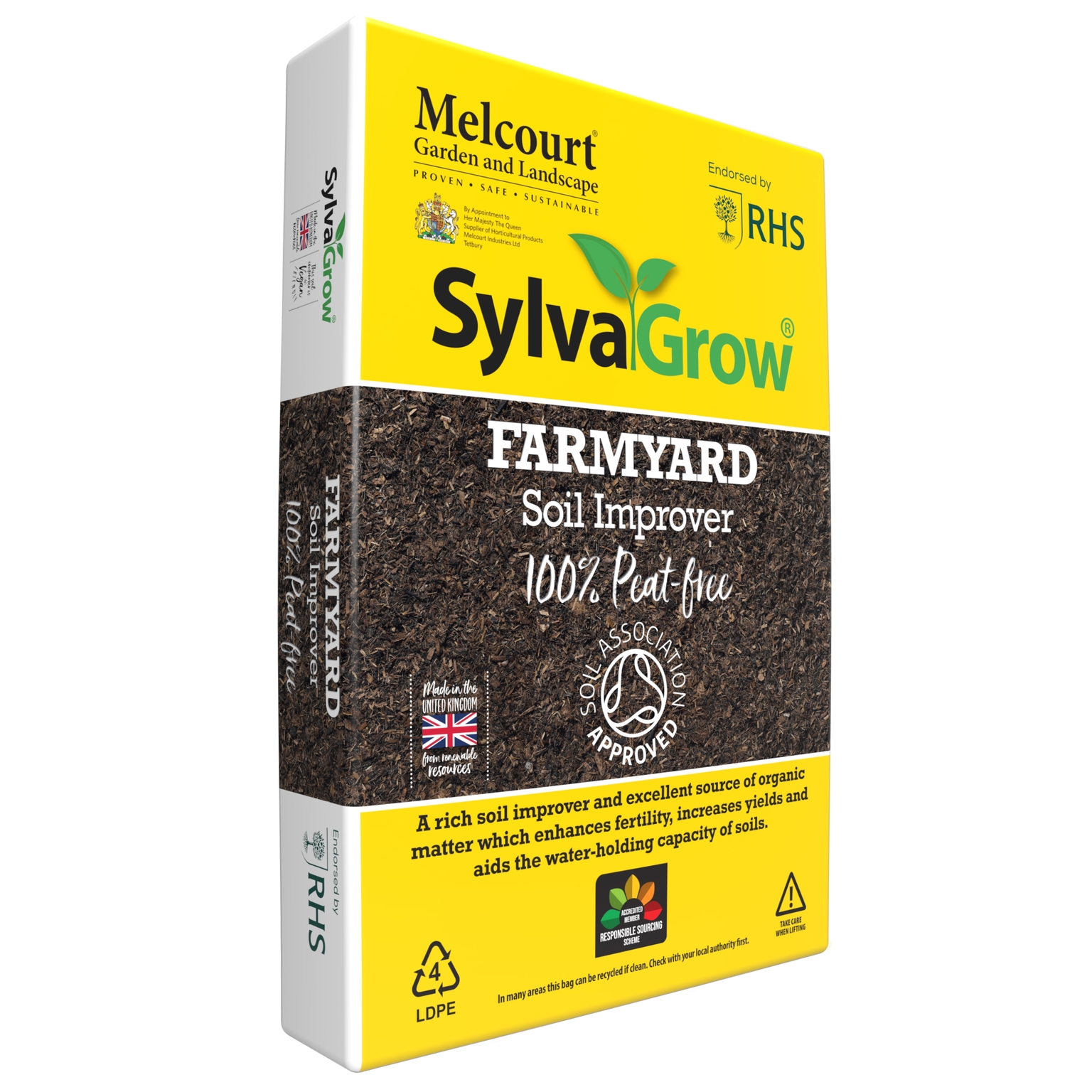 SylvaGrow Farmyard Soil Improver Peat Free 50L Stewarts Garden Centre