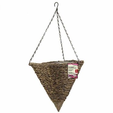 Tawny Faux Rattan Cone 14" - image 2