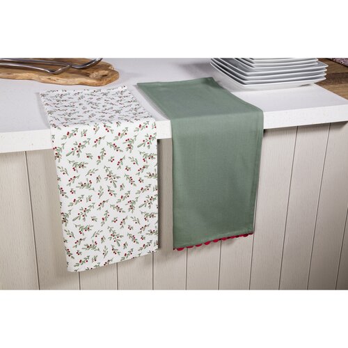 Tea Towel Holly Berry Set of 2 - image 2