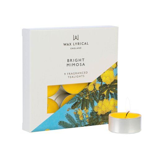 Tealights Bright Mimosa Box of 9