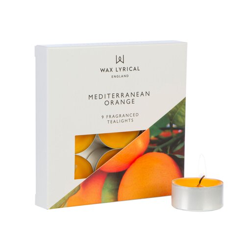 Tealights Mediterranean Orange Box of 9