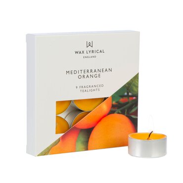 Tealights Mediterranean Orange Box of 9