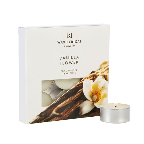 Tealights Vanilla Flower Box of 9