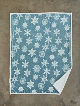 Throw Flurry Blue 130x170cm - image 2