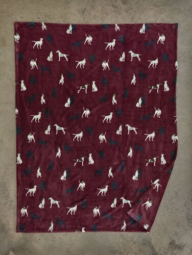 Throw Hound Burgundy 140x180cm - image 2