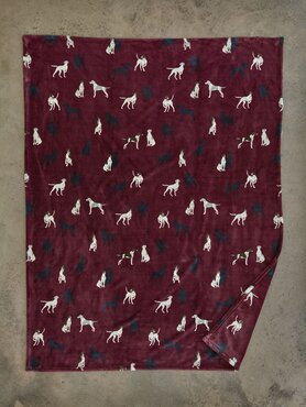 Throw Hound Burgundy 140x180cm - image 2